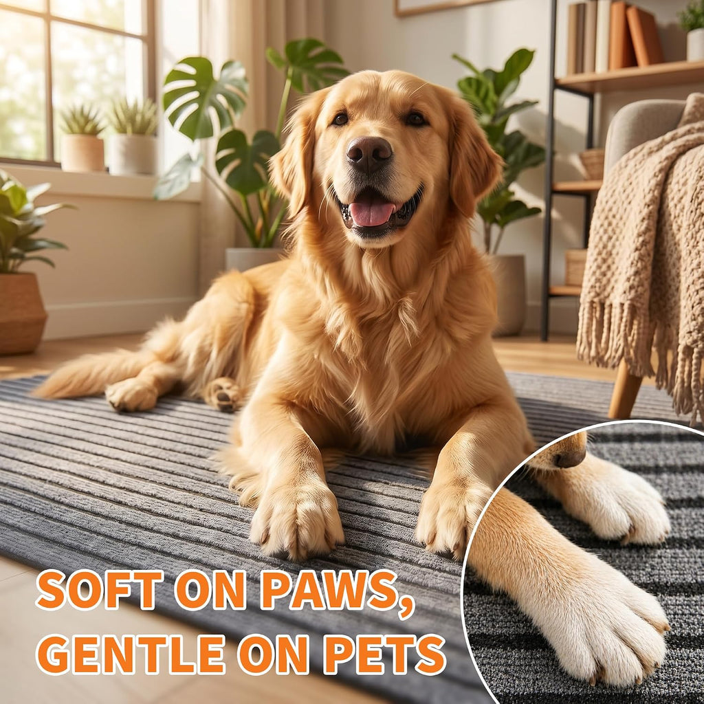 Tempoak dog crate mat folded for storage