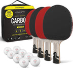 PRO-SPIN Ping Pong Paddles - ITTF Approved Professional Table Tennis Rackets with Carbon Fiber for Superior Control | 7-Ply Blade, Premium Rubber, 2.0mm Sponge - Image 9