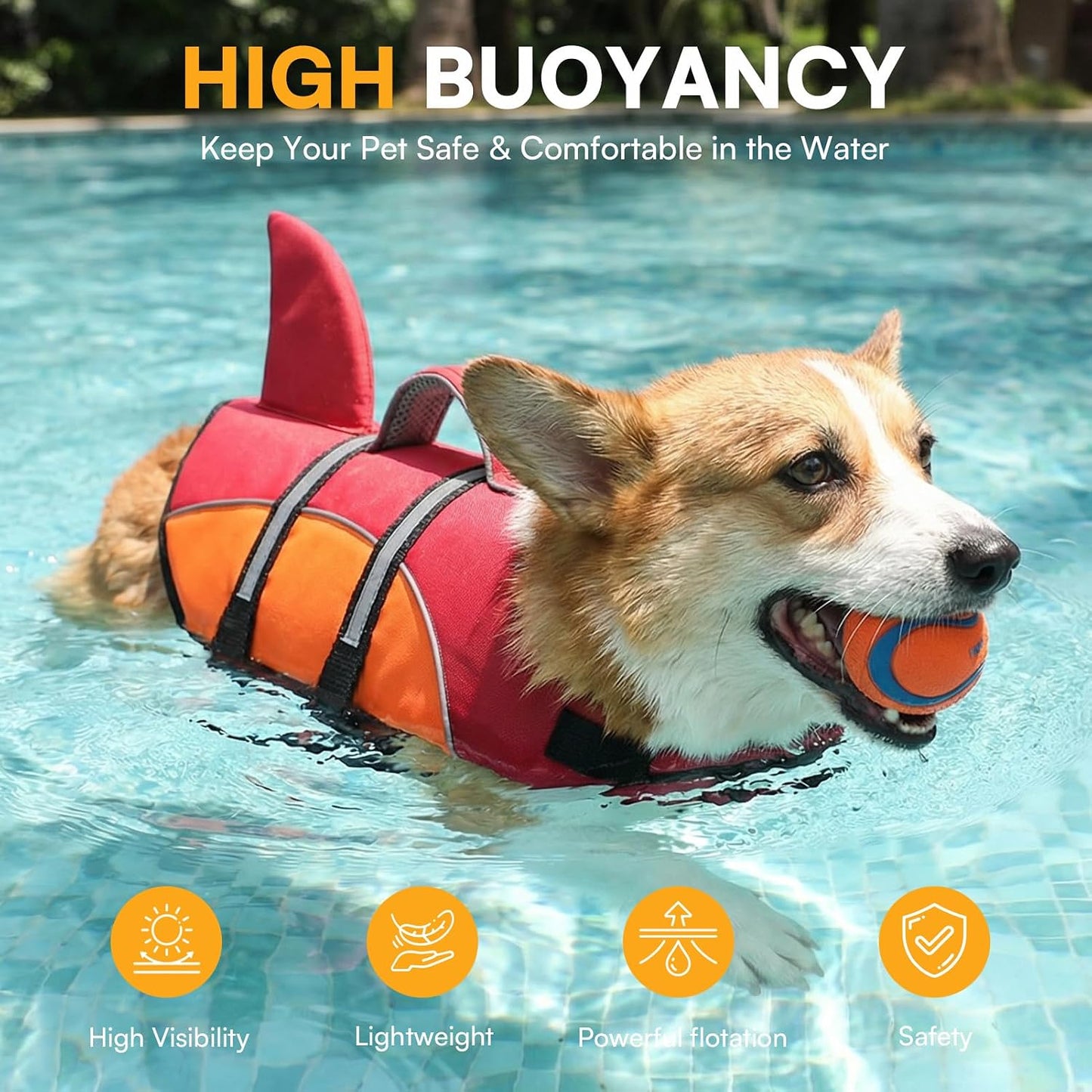 Secure hook and loop closure on a small dog safety vest