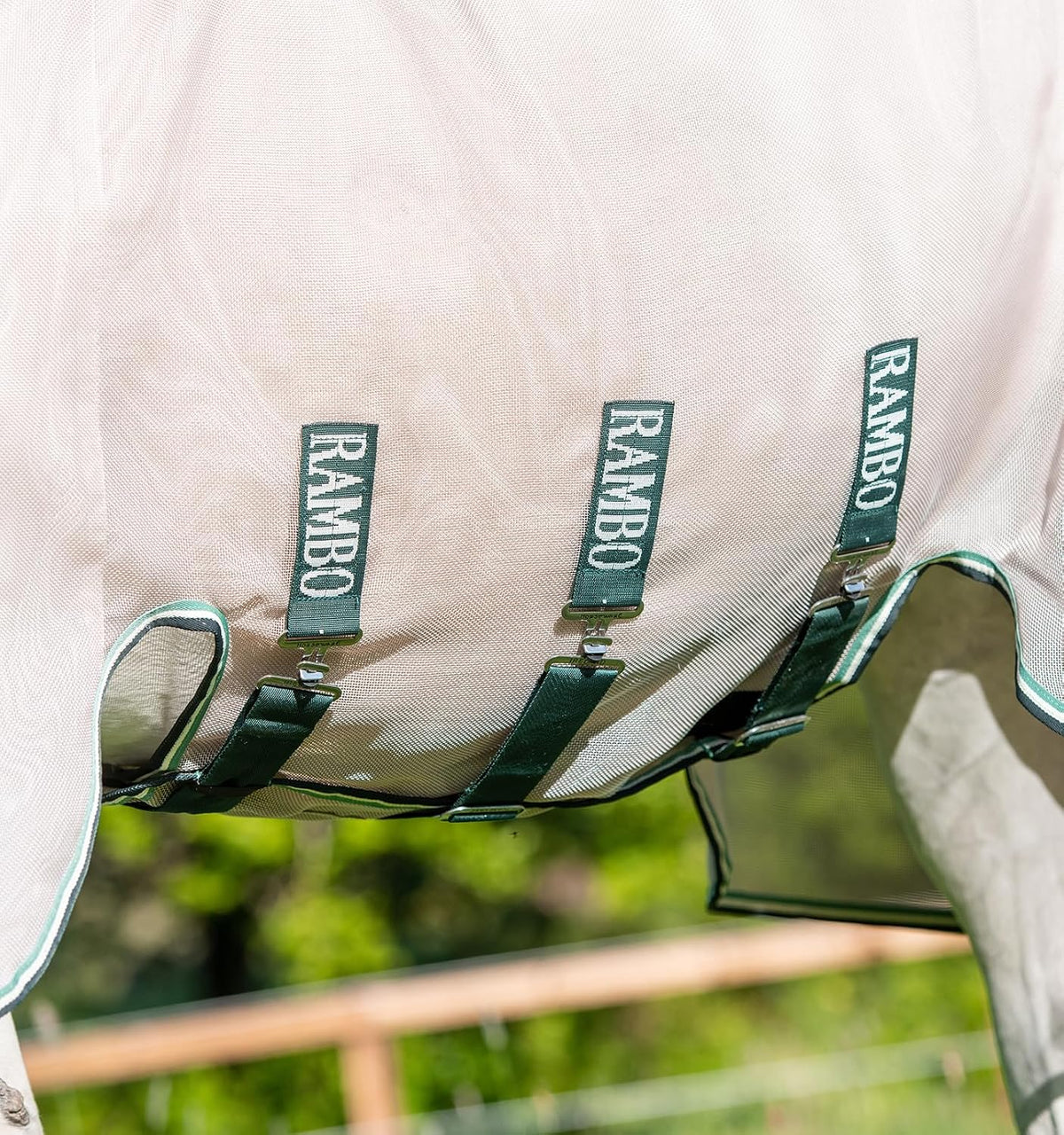 Horseware Rambo equestrian protective sheet close contact hood coverage
