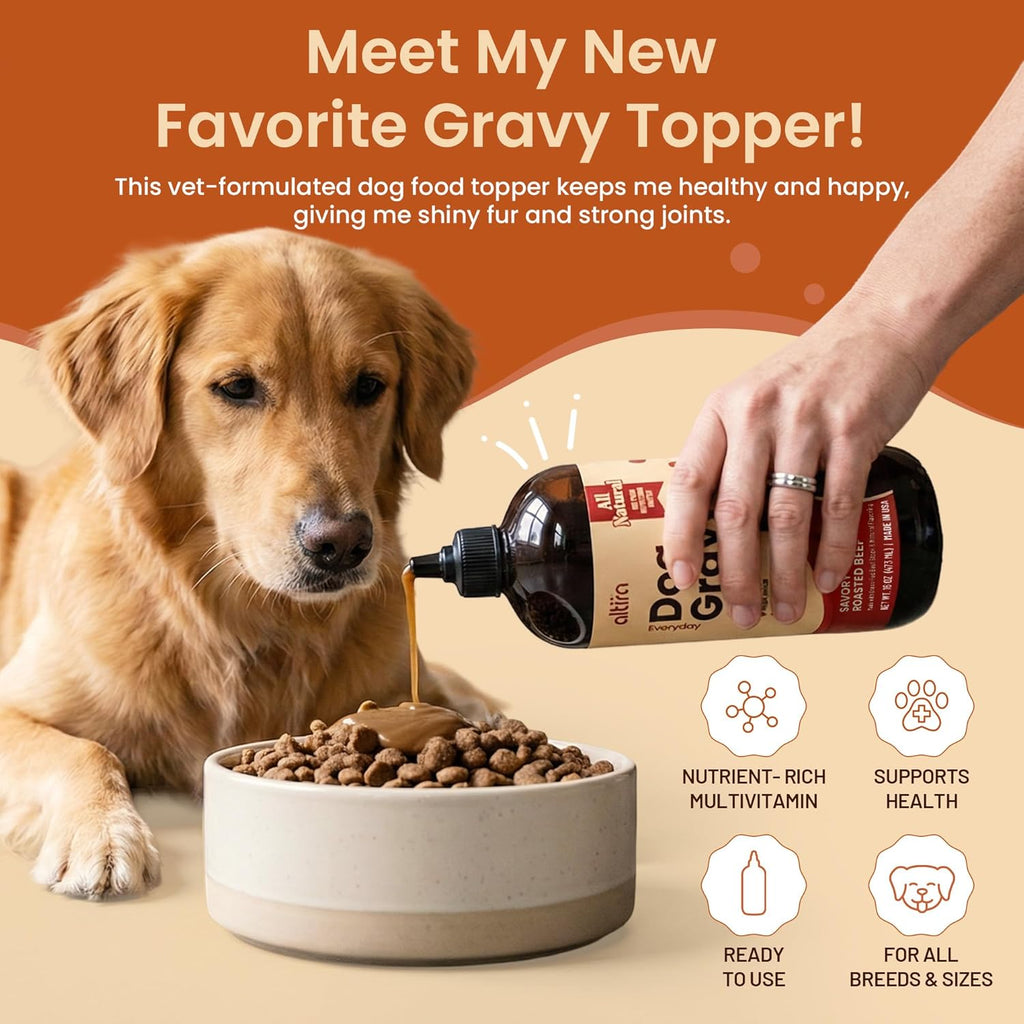 Everyday Dog Gravy - Hickory Bacon | Wet Dog Food Topper for Dry and Wet Food with Glucosamine, MSM, Bone Broth, Omega 3, Probiotics & Taurine | Picky Eaters, Hip & Joint Support | 16 oz - Image 9