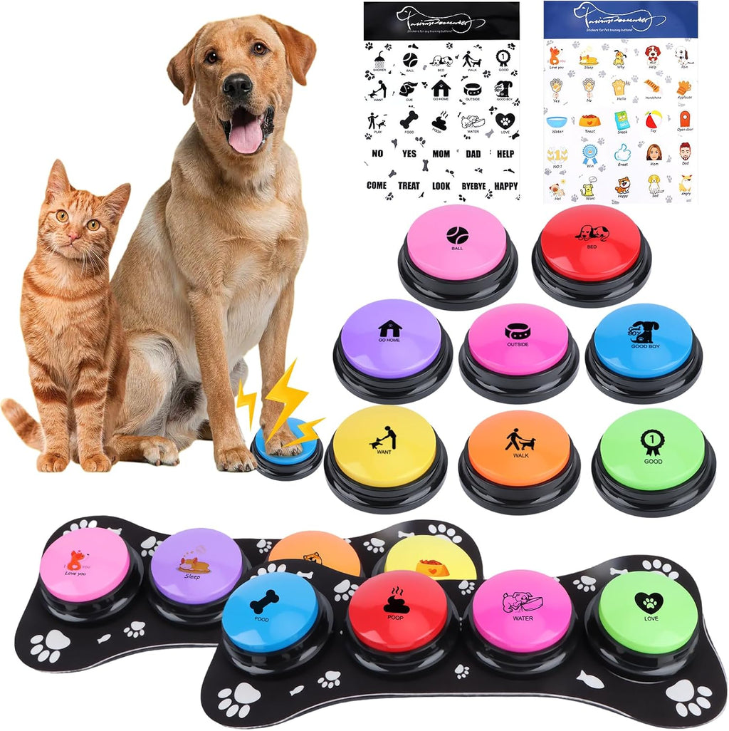 REAQUE dog buttons for communication front view pet training buzzers