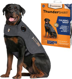 ThunderShirt heather gray classic large vest flat view showcasing the material
