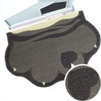 Cute Cat Litter Mat 24"x16", Litter Box Mat, Litter Trapping Mat, Soft on Kitty Paws, Easy Clean, Anti Slip, Pet Accessories, Door Floor mats - Grey Pink - Image 10