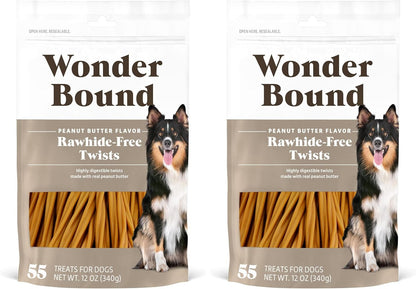 Wonder Bound Bacon & Cheese Flavor Dog Twist Sticks - 55 Count - Rawhide-Free Dog Treats, Dental Health Chews for Plaque & Tartar Control, Easy to Digest, Long-Lasting - Image 9
