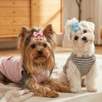 Puppy wearing soft cotton breathable pet vest