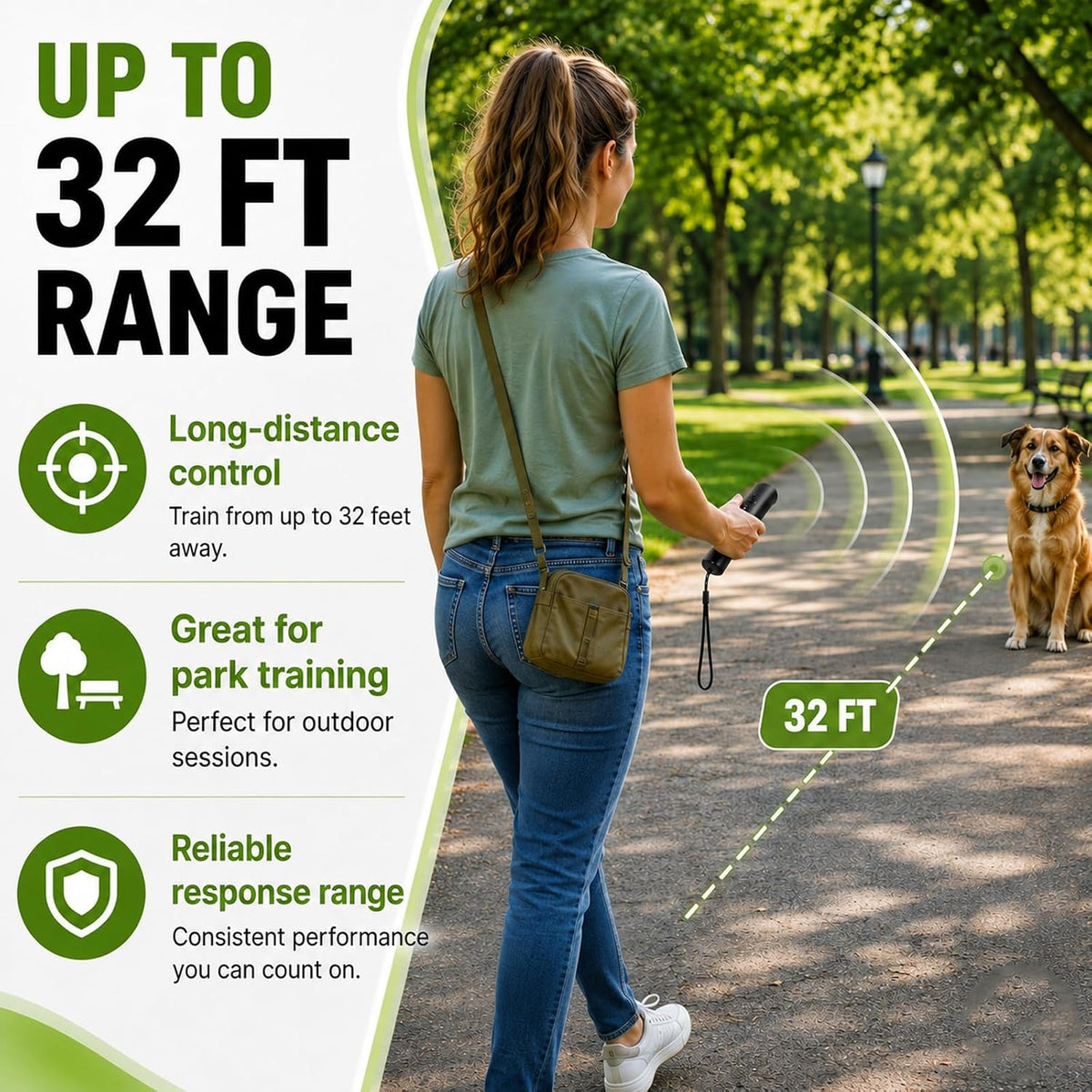 Yoope electronic dog training tool showcasing the mode selection buttons clearly