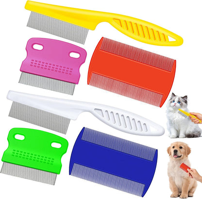 Boao flea comb being used for cat tear stain removal