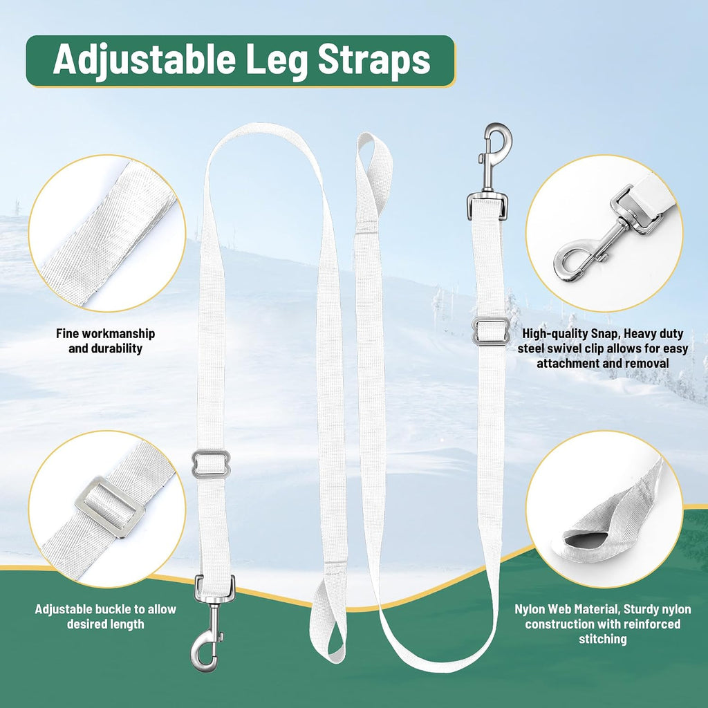 Medium weight horse blanket adjustable leg straps