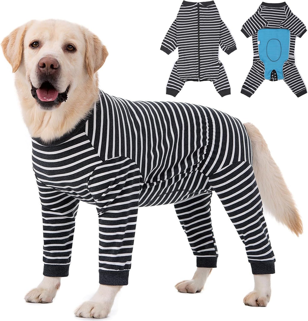 Dog Recovery Suit Full-Zipper After Post-Surgery Large Medium Dogs, Dog Bodysuit for Prevent Licking& Chewing Wounds Onesies Cone Alternative (Purple, 4X-Large) - Image 11
