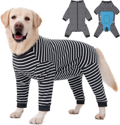Dog Recovery Suit Full-Zipper After Post-Surgery Large Medium Dogs, Dog Bodysuit for Prevent Licking& Chewing Wounds Onesies Cone Alternative (Purple, 4X-Large) - Image 11