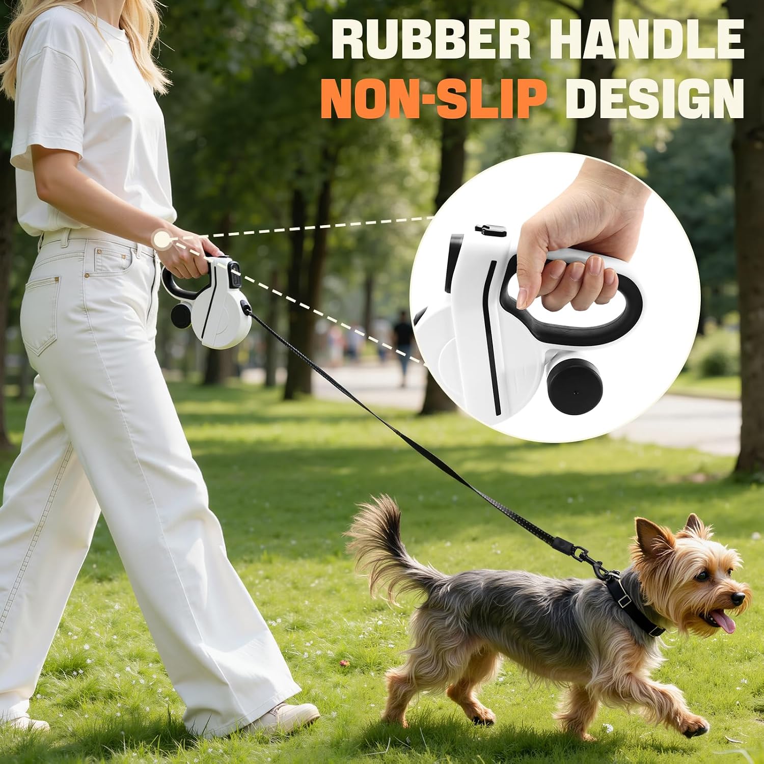 Petsweet dog leash with reflective tape detail for high visibility