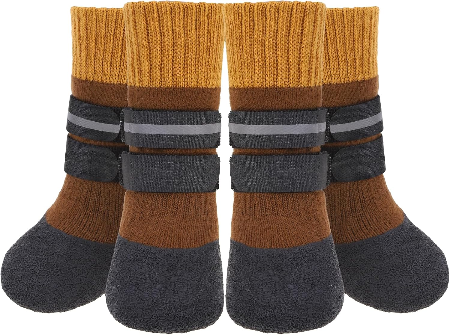 Dog Socks Anti Slip with Straps Traction Control Waterproof Paw Protector, L by KOOLTAIL - Image 14