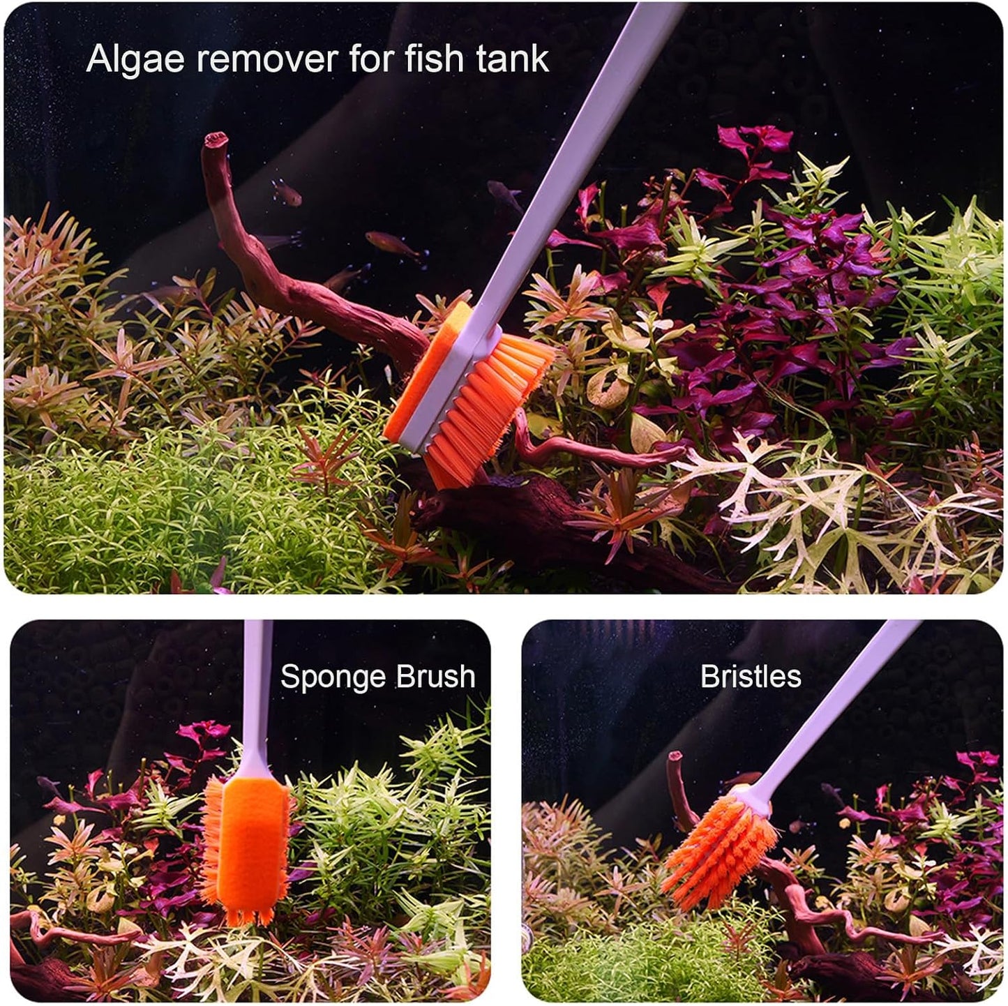 Vimvins eleven inch aquarium glass cleaning scraper packaging layout view