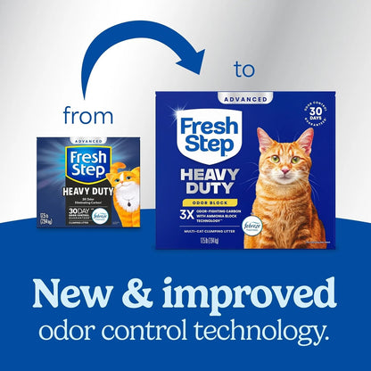 Fresh Step cat litter bag with 30 day odor control label