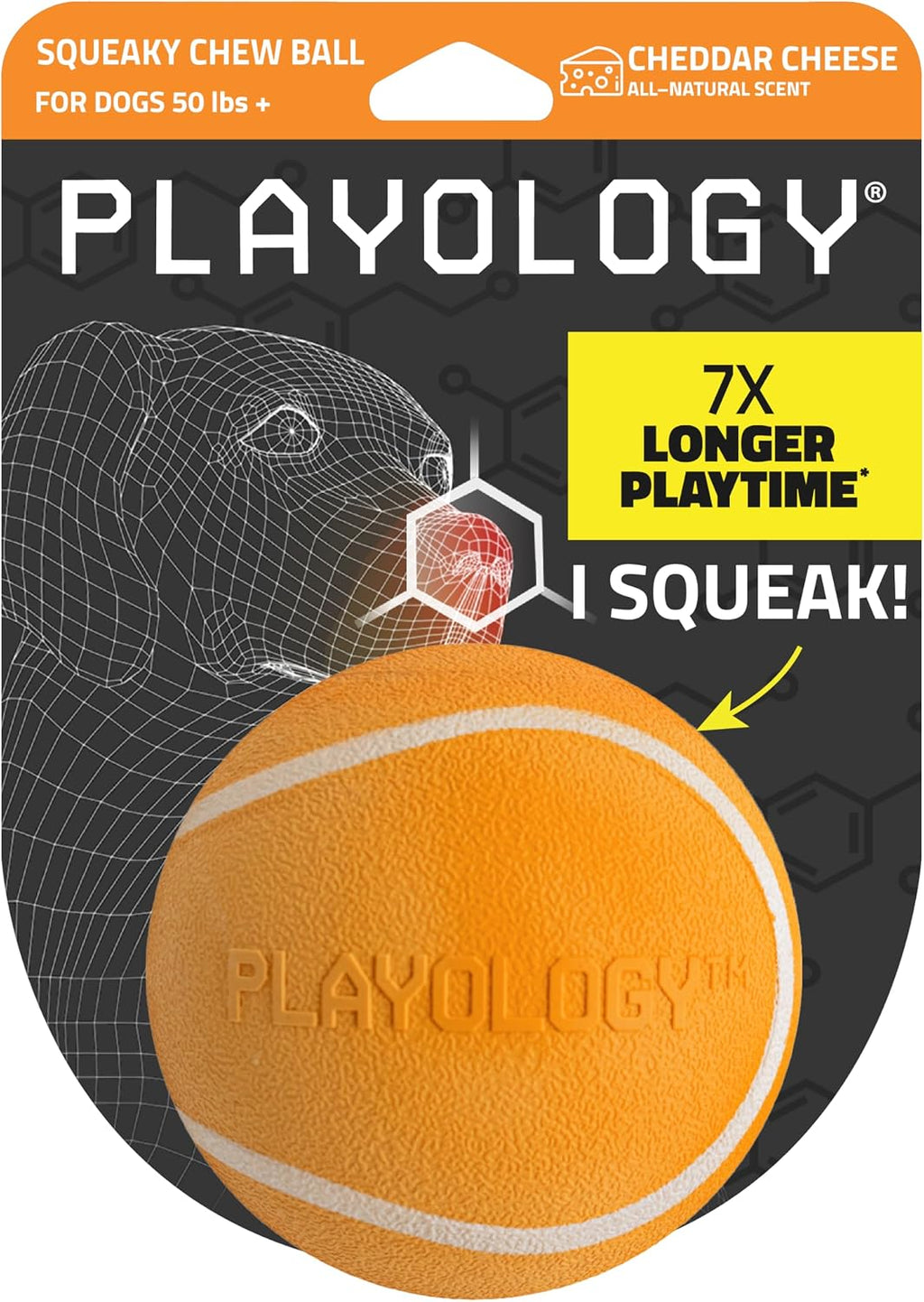 Playology Dog Toys | Squeaky Chew Ball for Large Dogs | Chicken Scented Jumbo Dog Ball | Bouncy Floating Chew Toys for Fetch - Image 9