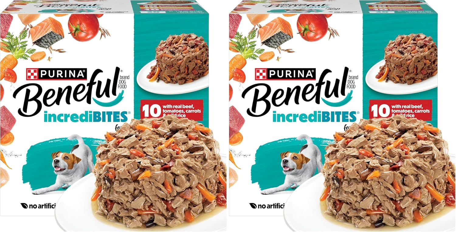 Beneful Purina Small Breed Wet Dog Food Variety Pack, IncrediBites With Real Beef, Chicken and Salmon - (Pack of 30) 3 Oz. Cans - Image 14