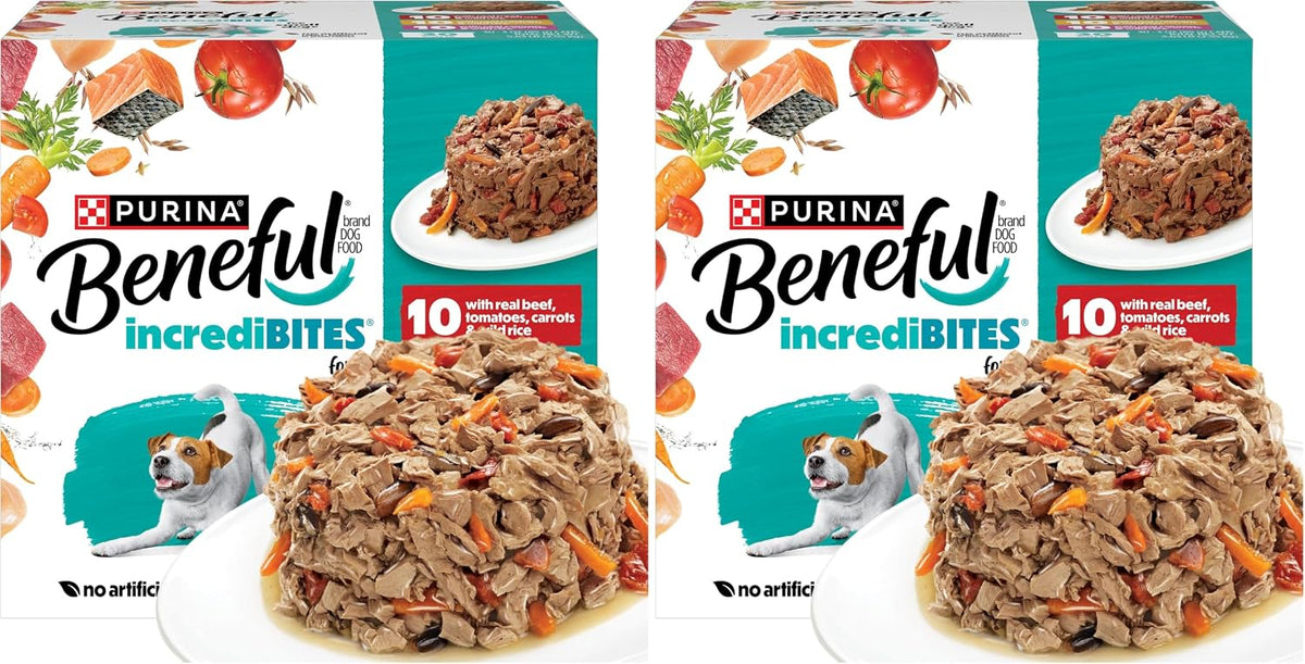 Beneful Purina Small Breed Wet Dog Food Variety Pack, IncrediBites With Real Beef, Chicken and Salmon - (Pack of 30) 3 Oz. Cans - Image 14