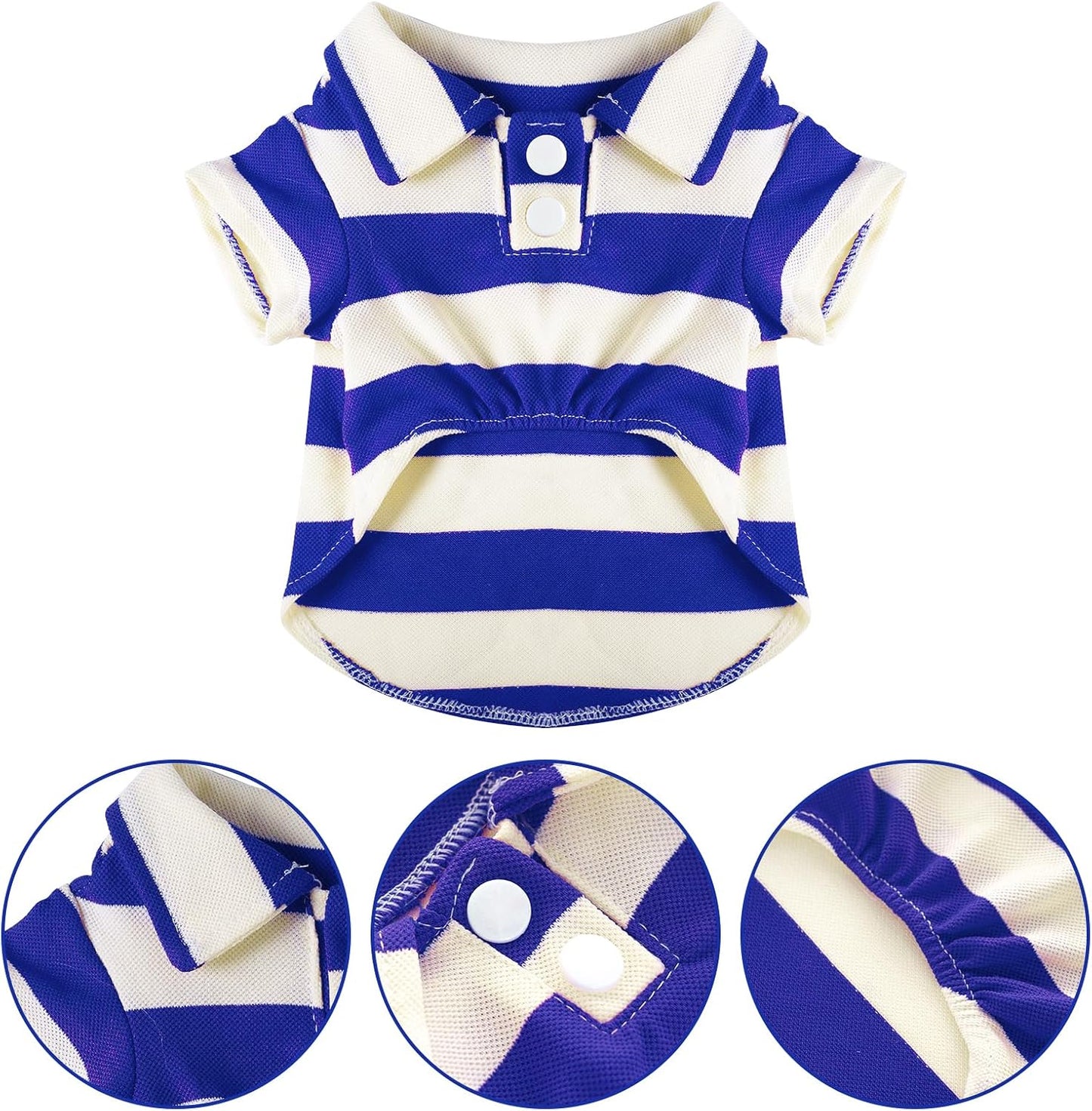 Pistha puppy polo shirt button up detail