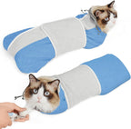 Supet imported cat grooming protection wrap close up of quiet adhesive fabric.