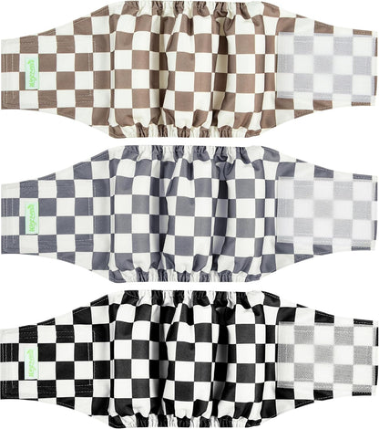 Wegreeco Washable Male Dog Belly Band - Pack of 3 - Washable Male Dog Belly Wrap, Small Doggie Dog Diapers Male for Doggy Puppy (Black, Charcoal, Navy, Small) - Image 13