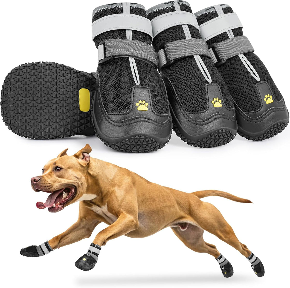 Luckypaw breathable mesh dog shoes front view