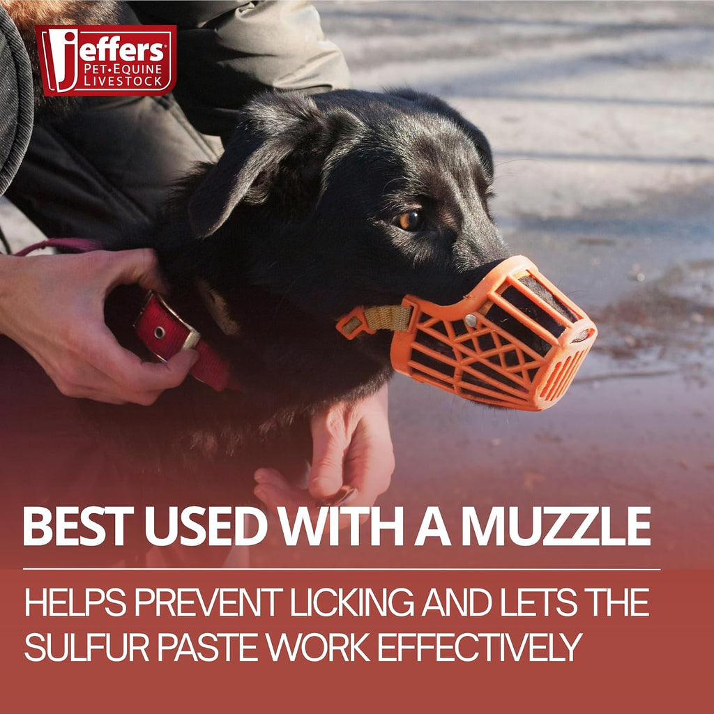 Jeffers 8 Ounce sulfur paste jar with natural ingredients listed