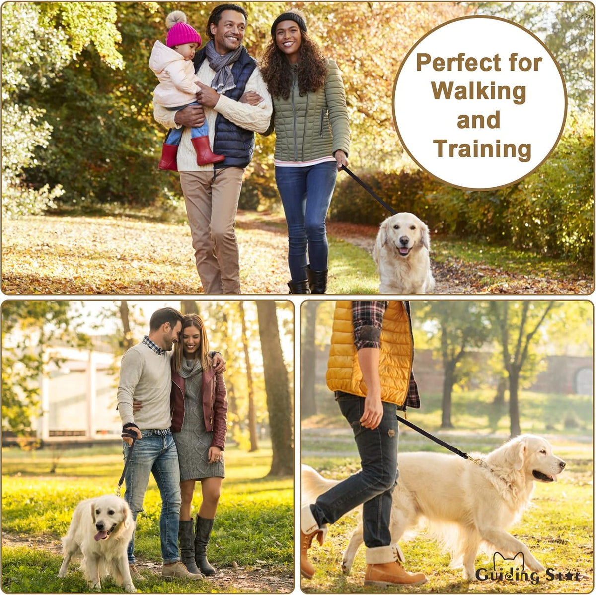 Solid brass rustproof swivel hook attachment on Guiding Star dog leash