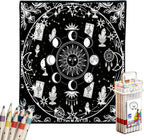 DIY Coloring Blanket for Adults, Color Your Own Velvet Blanket with 24 Washable Markers, Soft Cozy Coloring Kit for Home Decor & Daily Use, Unique Birthday Gift (Cats & Dogs) - Image 13