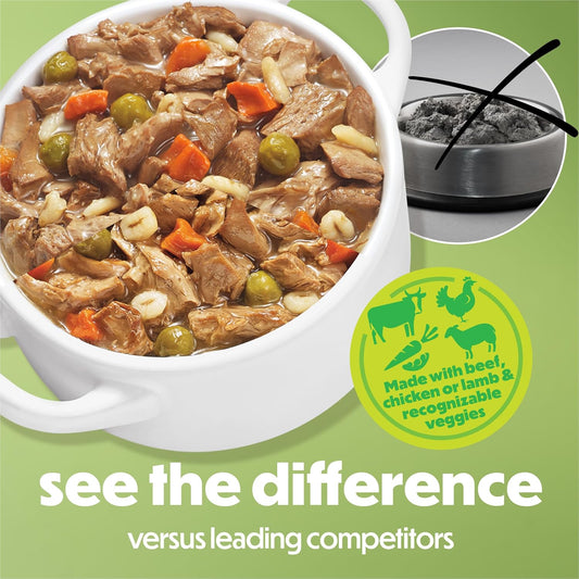 Beneful prepared meals stew high protein dog food packaging