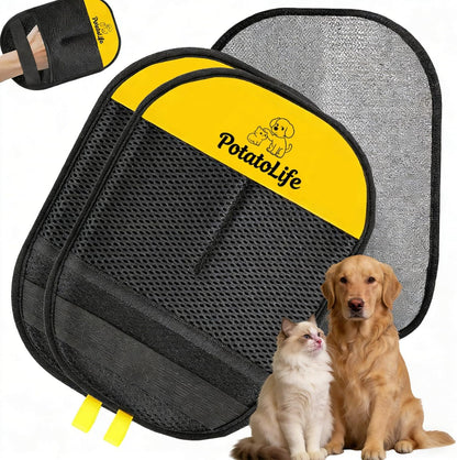 PotatoLife Pet Hair Removal Mitt, Upgraded Reusable Electrostatic Washable Fur Remover for Dogs Cats, Grooming Mitt for Couch, Sofa, Furniture, Carpet, Clothing and Car Seat, Small, 1PCS - Image 10