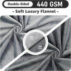 Close up texture of the premium double sided flannel fabric layers