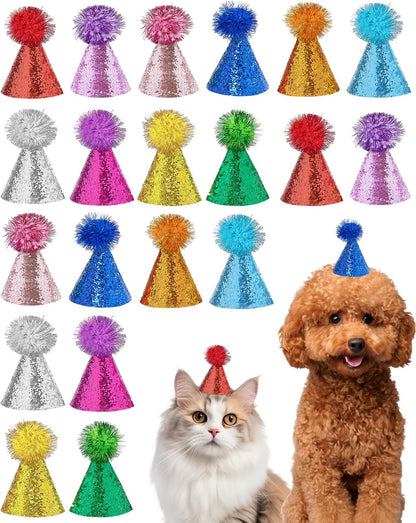 PET SHOW 10pcs Mini Small Dog Hats Cat Birthday Party Hat Rabbit Hats for Holiday Wedding Puppies Kittens Costume Accessories - Image 11