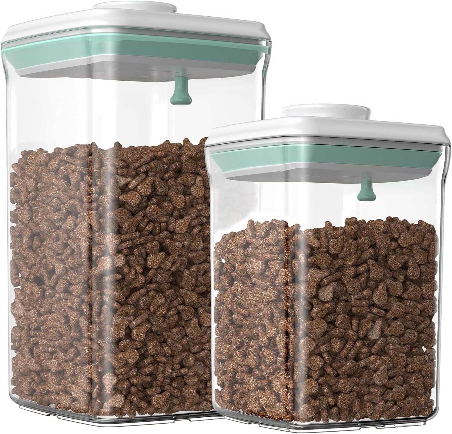 Fafaflyer pet snack jar showing clear visibility of contents