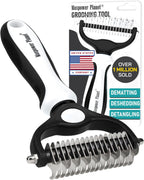 Maxpower Planet Original Pet Grooming Rake - Double-Sided Deshedding Dematting Tool, Undercoat Rake for Dogs & Cats, Extra-Wide Dog Grooming Brush & Deshedder Comb for Long Hair, Reduces Shedding 95% - Image 15
