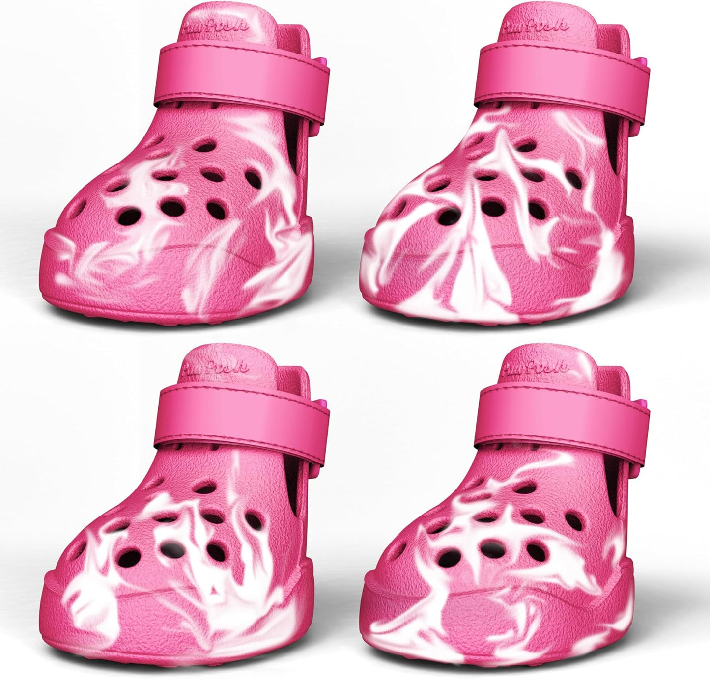 Dog Shoes: Non-Slip Waterproof Sandals for Hot Pavement, Breathable Perforated Boots, Large/Medium/Small Sizes, Ideal Paw Protector, Outdoor Clog Booties (Beige, Size 5) - Image 15