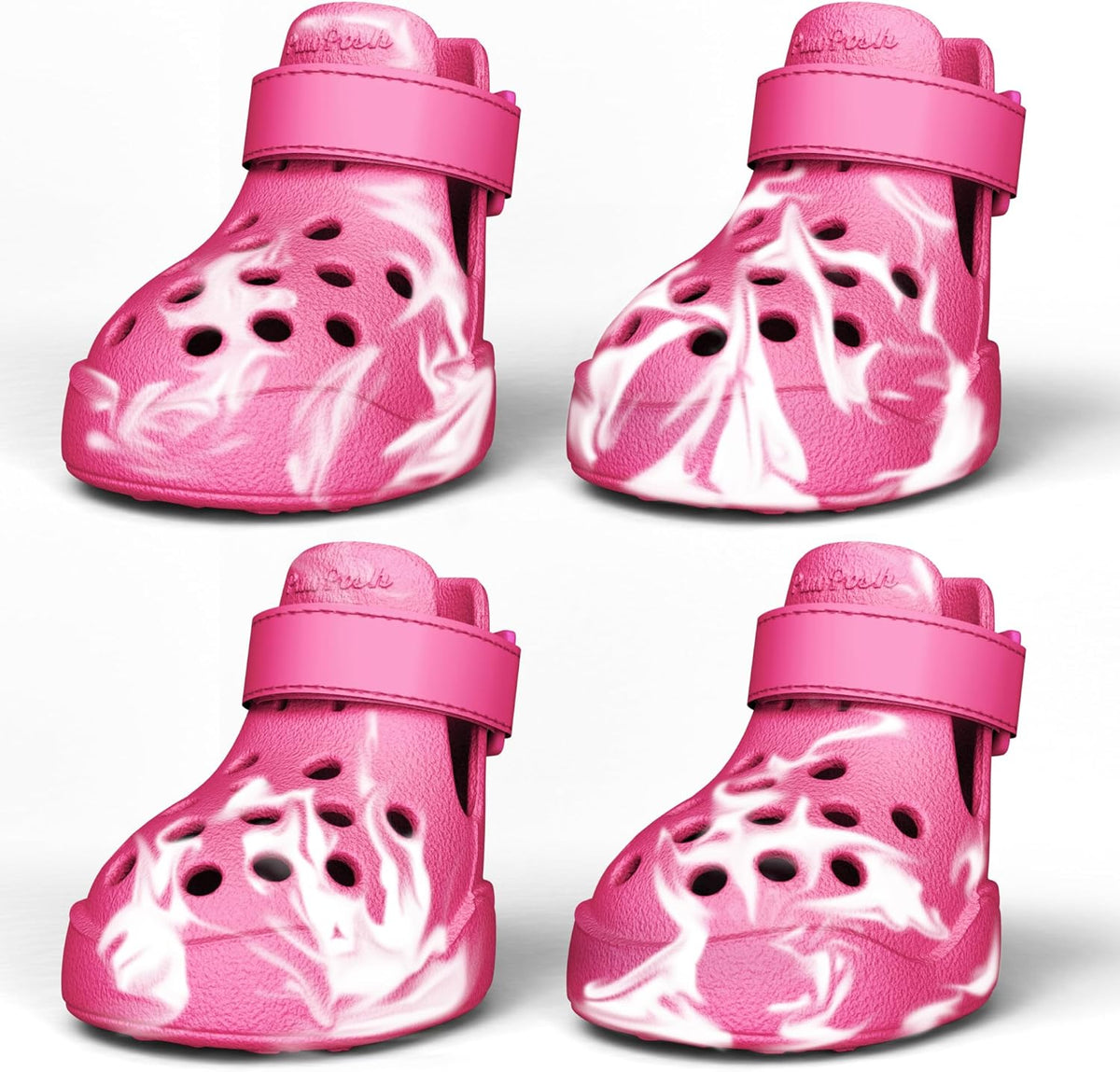 Dog Shoes: Non-Slip Waterproof Sandals for Hot Pavement, Breathable Perforated Boots, Large/Medium/Small Sizes, Ideal Paw Protector, Outdoor Clog Booties (Beige, Size 5) - Image 15