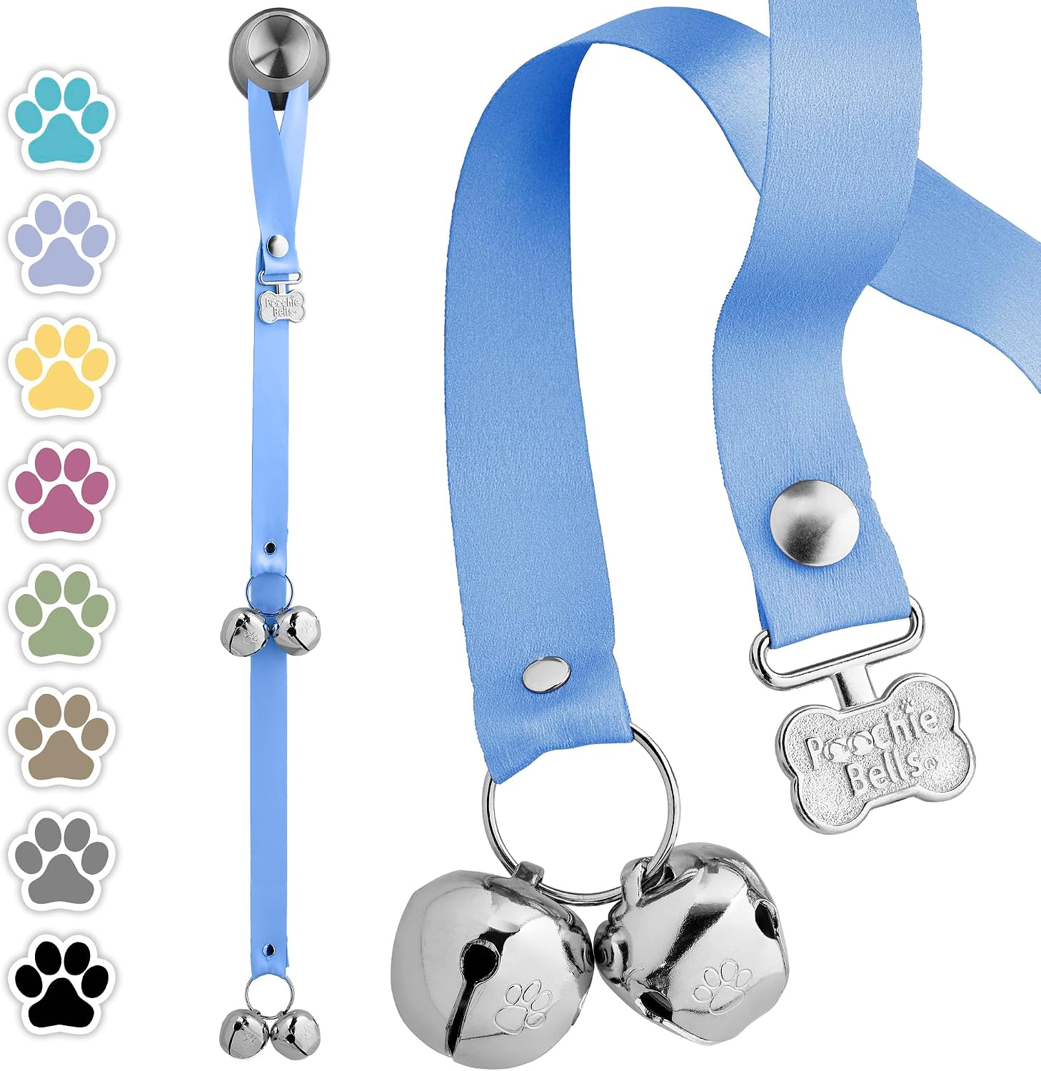 PoochieBells Dog Door Bells for Potty Training, Quick & Easy Puppy Potty Training Method Included, Handcrafted in USA with Loud, Paw-Safe Bells, Espresso - Image 13