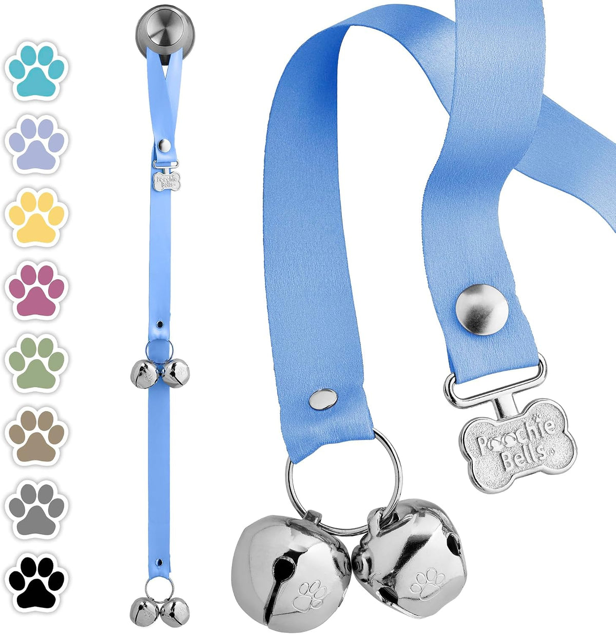 PoochieBells Dog Door Bells for Potty Training, Quick & Easy Puppy Potty Training Method Included, Handcrafted in USA with Loud, Paw-Safe Bells, Espresso - Image 13