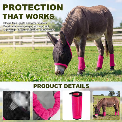 Full head to toe insect protection set for miniature donkeys and ponies