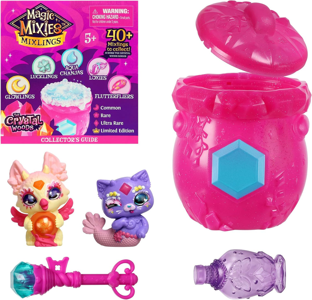 Magic Mixies Mixlings 2 Pack Cauldron front view with mystery figures
