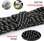 Rypet 15 foot nylon leash coiled for storage