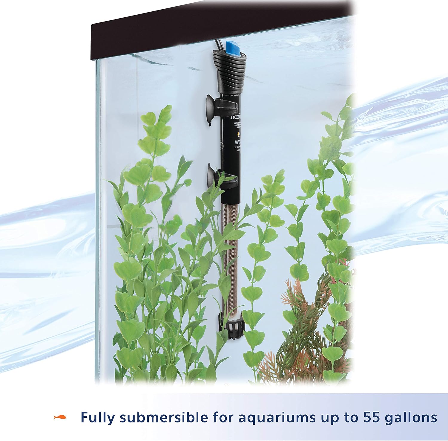 Aqueon shatter-resistant quartz glass heater packaging