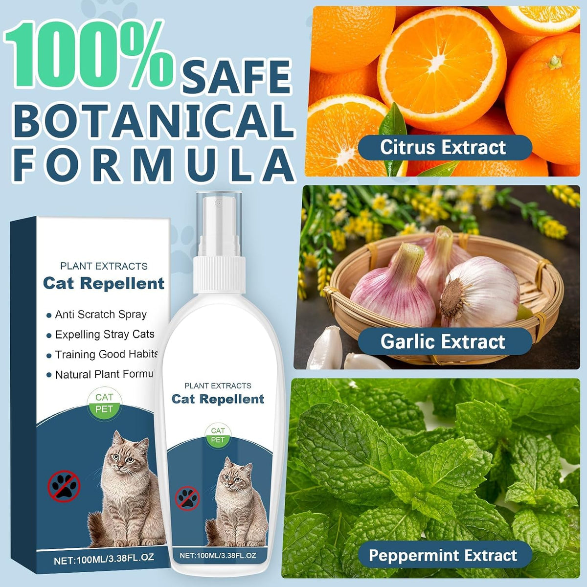 Gnaye natural cat anti scratch spray for sofas and carpets