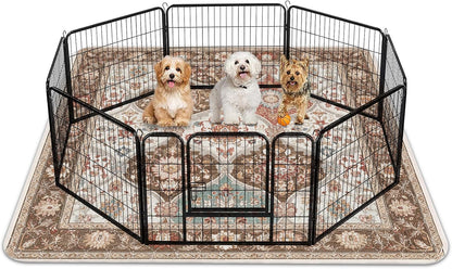Puppy sitting on Invenho extra large washable pee pad