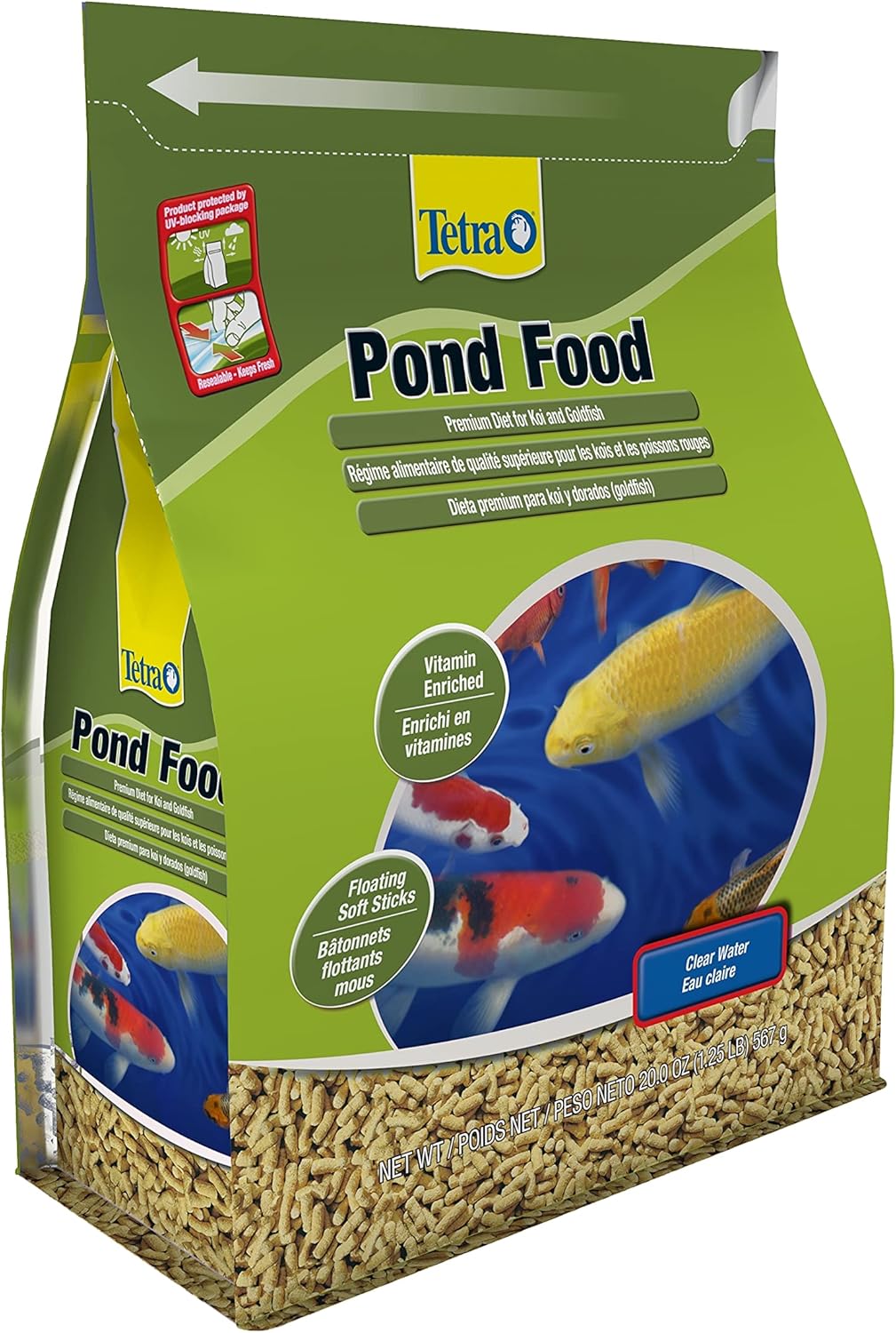 Tetra PondFood Premium Diet Koi And Goldfish Food front view packaging