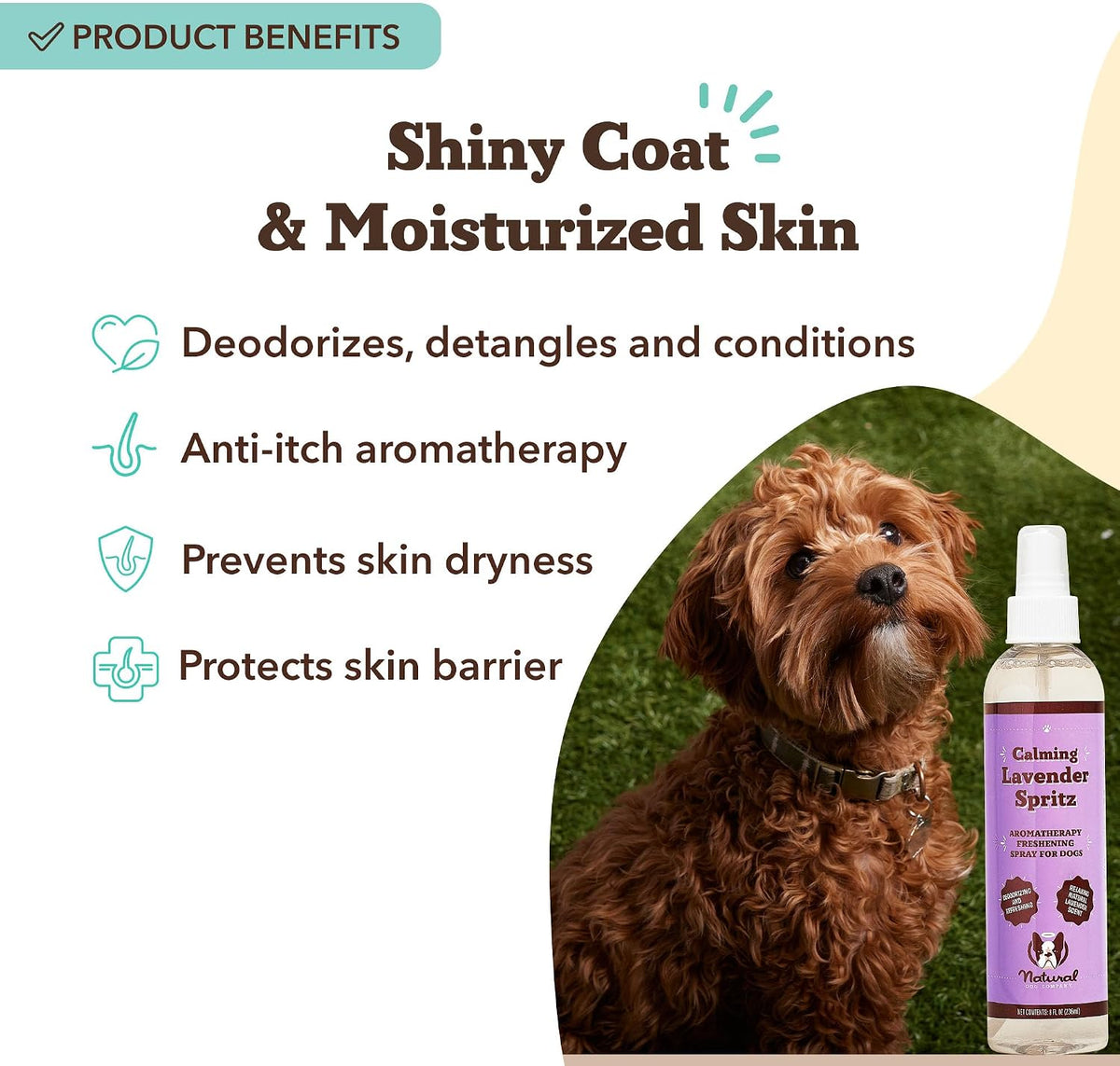 Natural Dog Company dog deodorizing spray with lavender and aloe