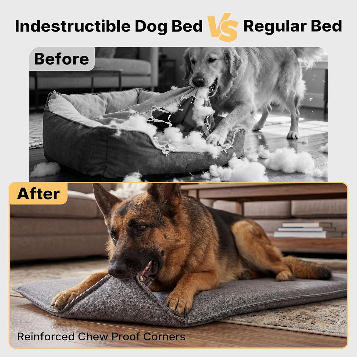 Veehoo chew resistant mat inside wire dog crate