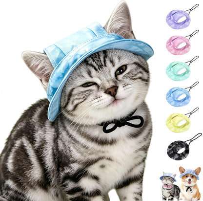Dog Bucket hat,cat hat, Bucket hat for Dogs with Ear Holes, Bucket hat for Dogs,Hats for Cats,Cat Sun hat Keep Your Pets Sun-Protected, Cool, Stylish and Beautiful. (Pink, M) - Image 12