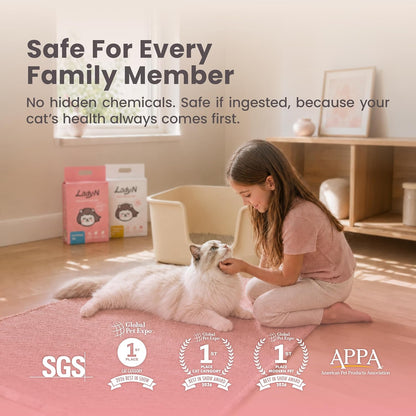 Premium plant-based pellet shape tofu cat litter for multi-cat homes.